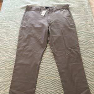 NWT men’s J. Crew factory gray khakis 36 x 32